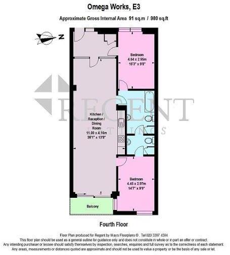 Omega Works, Roach Road, E3 floorplan