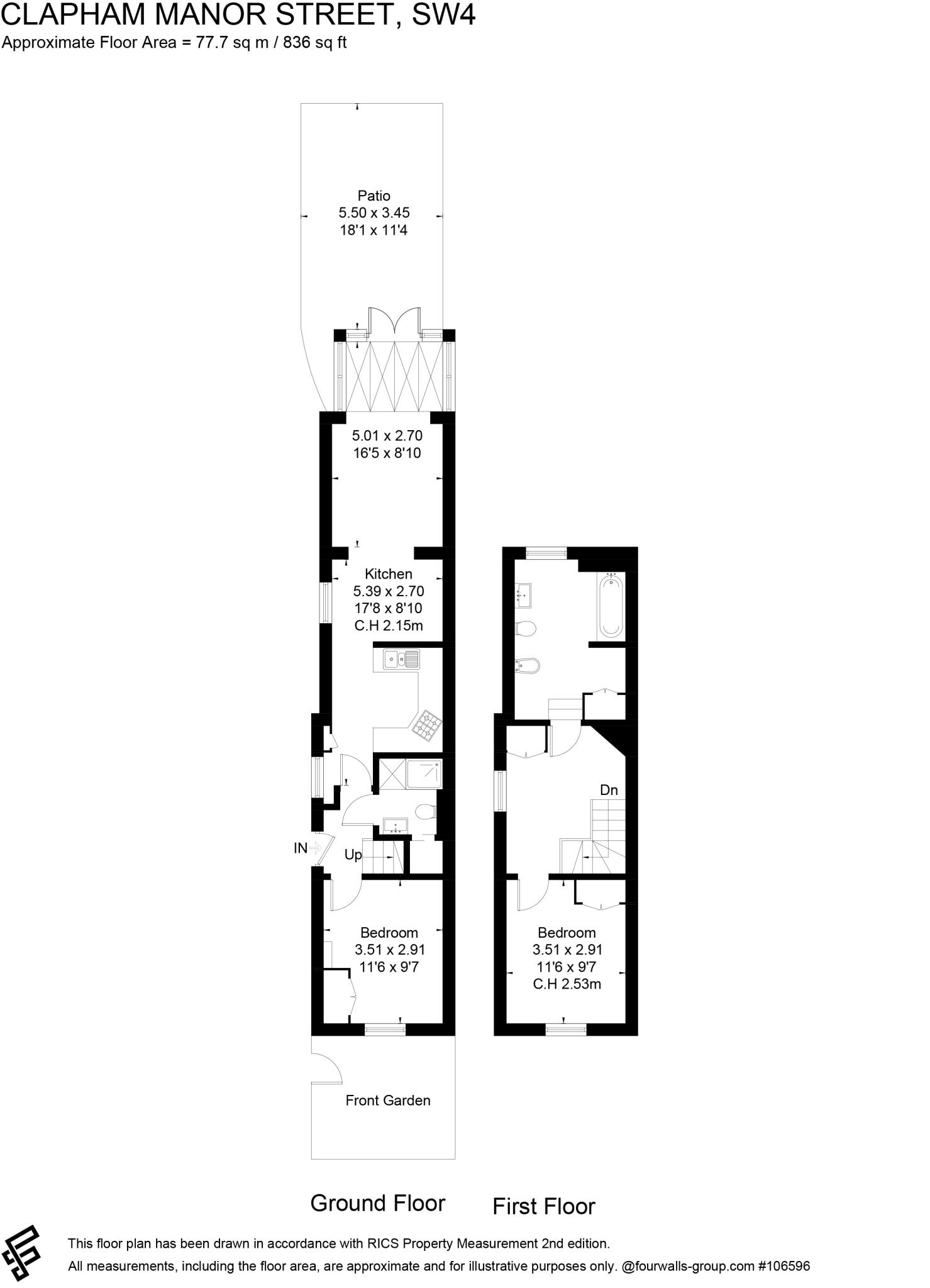 Clapham Manor Street, London, SW4 floorplan