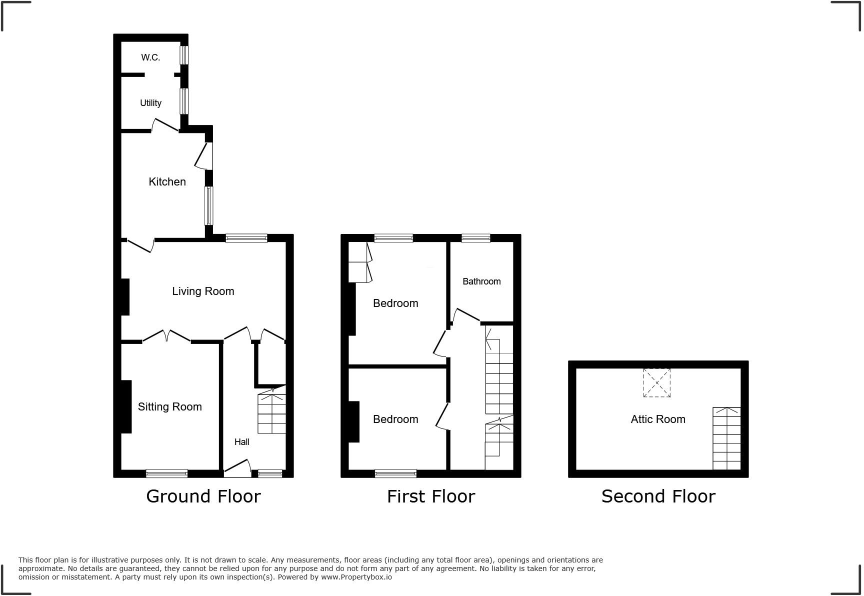44 Outgang Road, Aspatria, Wigton, Cumbria CA7 3HT floorplan