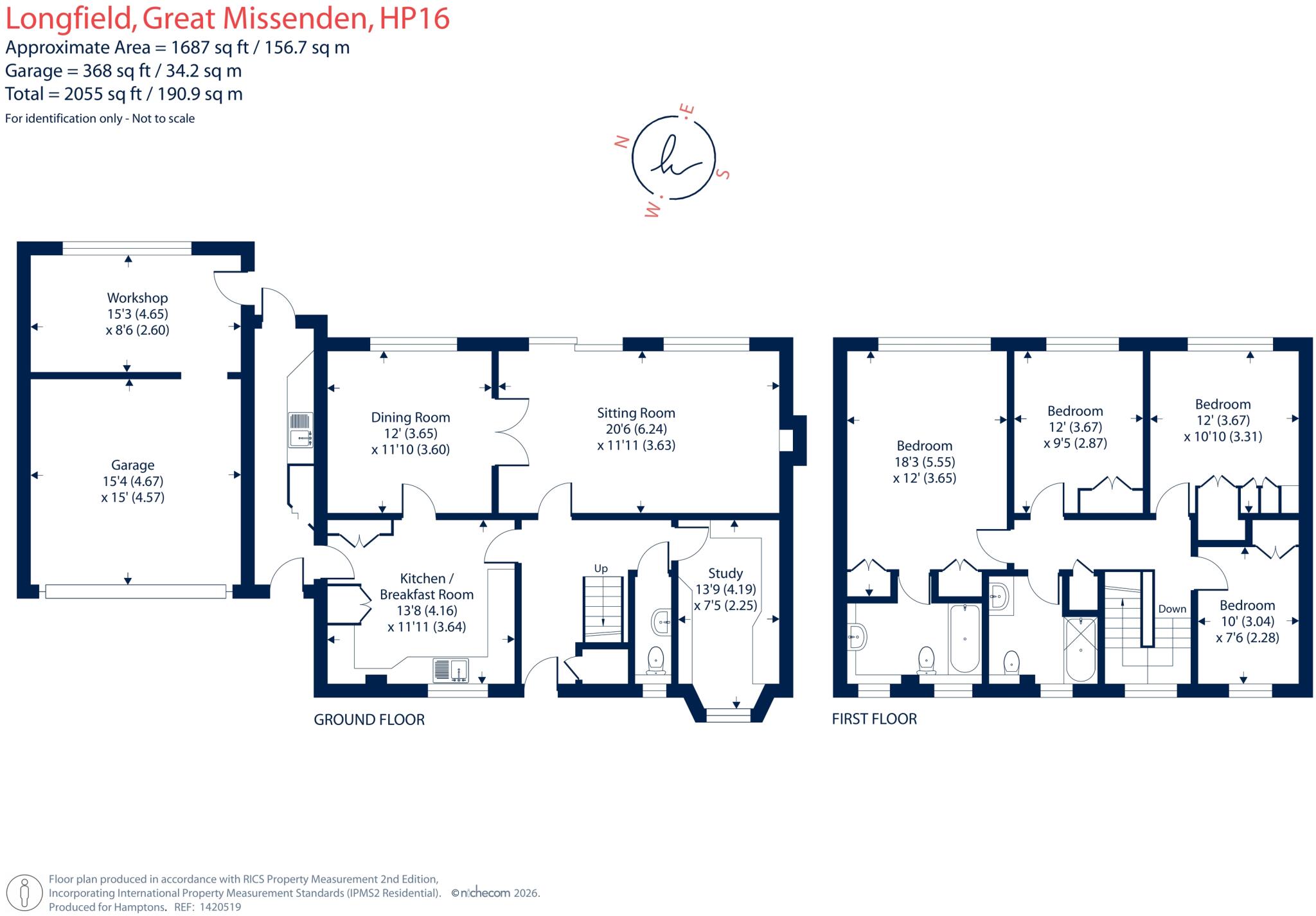 Longfield, Little Kingshill, HP16 floorplan