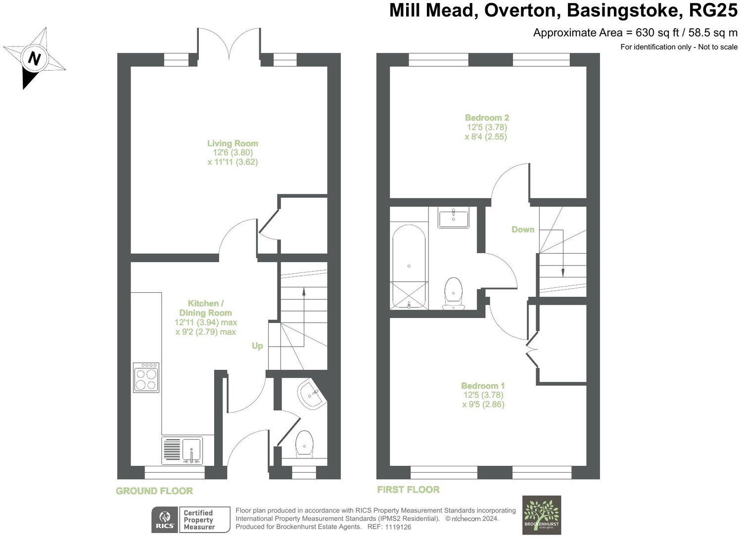 Mill Mead, Overton, RG25 3FD floorplan