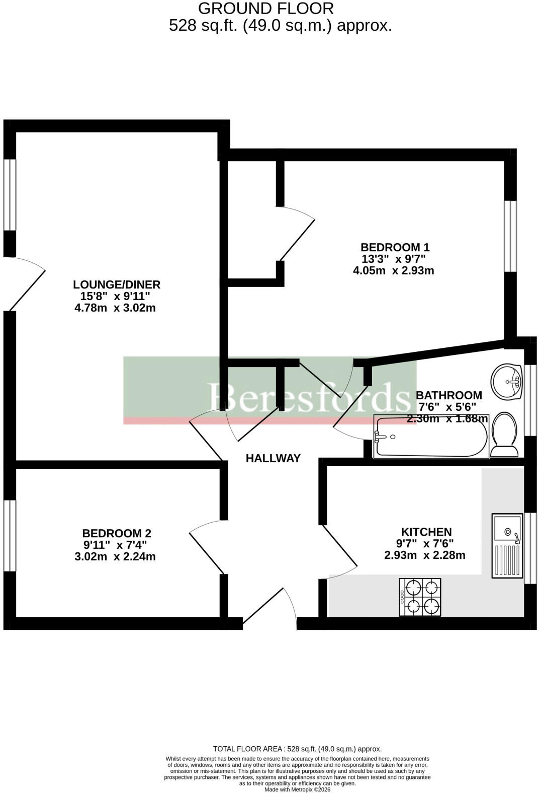 Baker Street, Chelmsford, CM2 floorplan