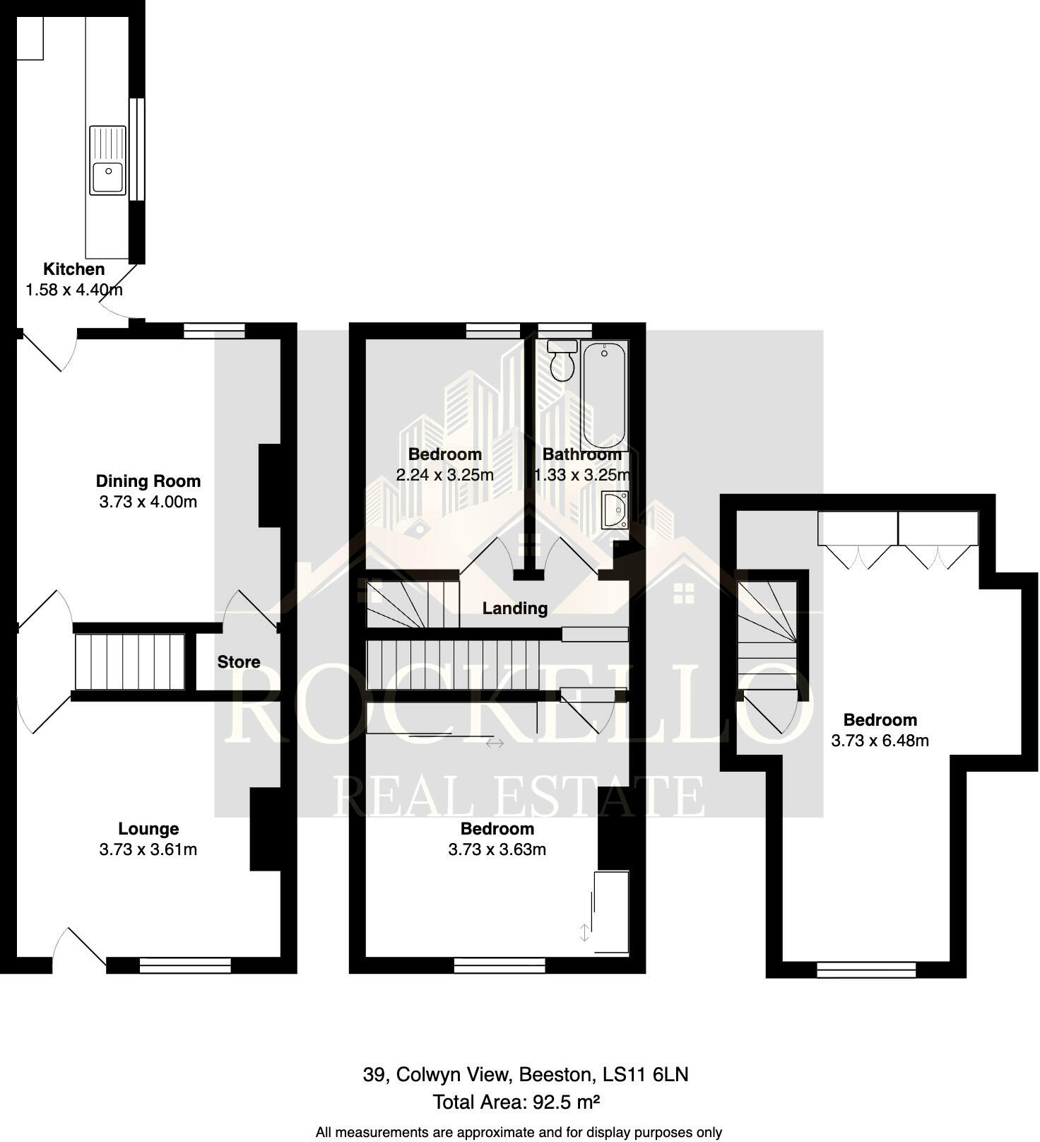 Colwyn View, Leeds, West Yorkshire, LS11 floorplan