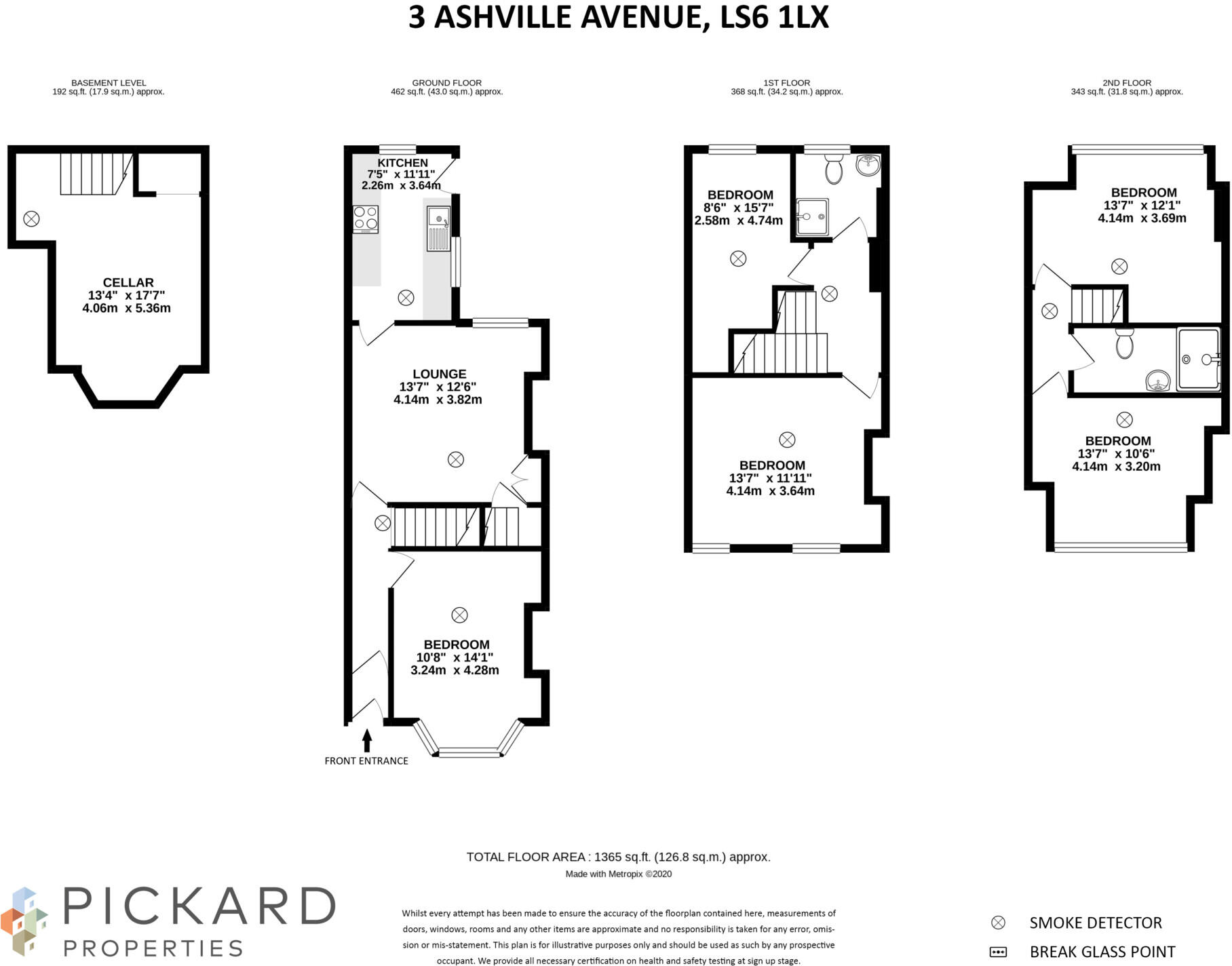 3 Ashville Avenue, Hyde Park, Leeds, LS6 1LX floorplan