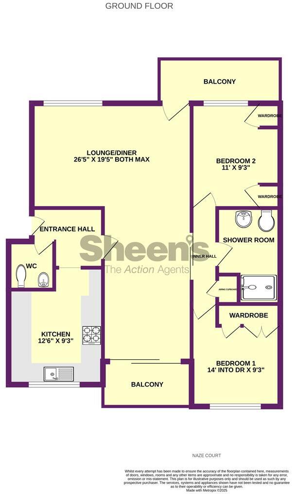 Naze Court, Old Hall Lane, Walton-on-the-Naze floorplan