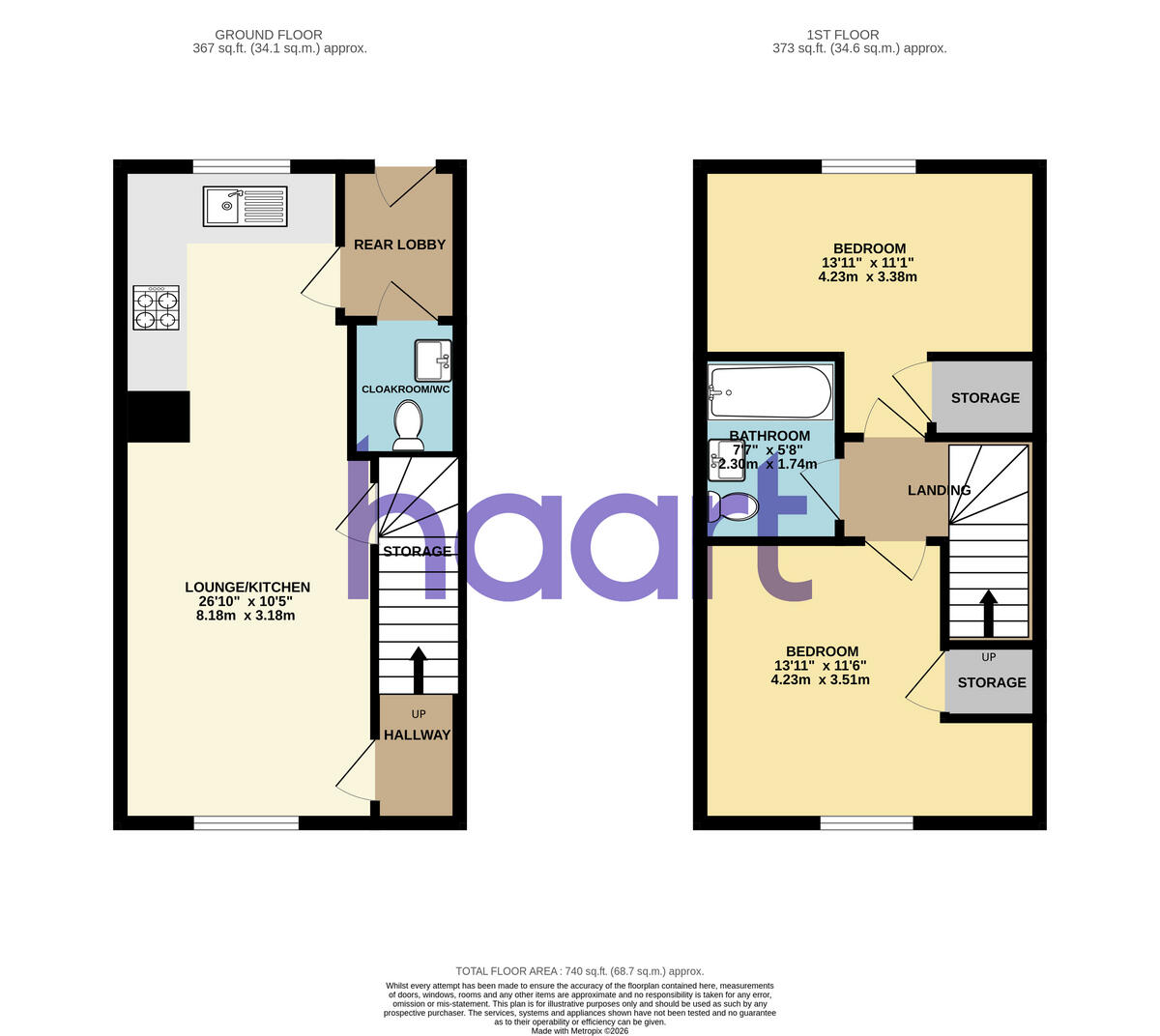 Quail Close, Harlow floorplan