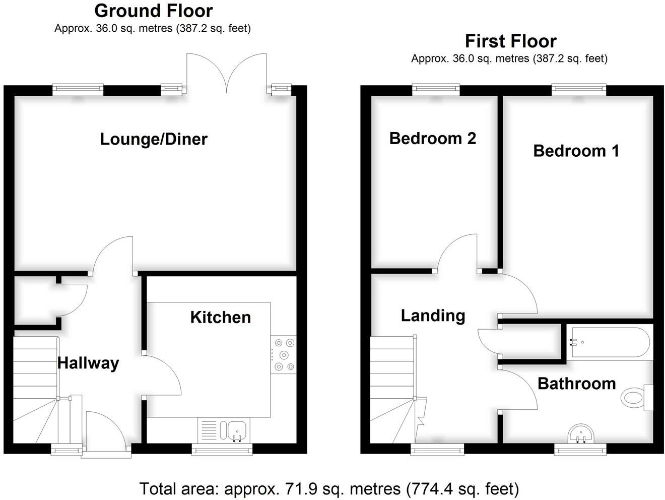 Jacobs Court, Spalding floorplan