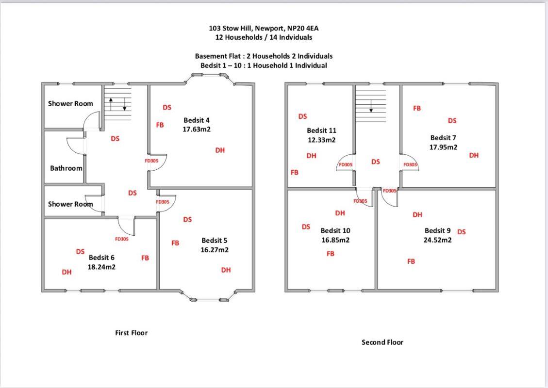 103 Stow Hill, Newport, Gwent, NP20 4EA floorplan