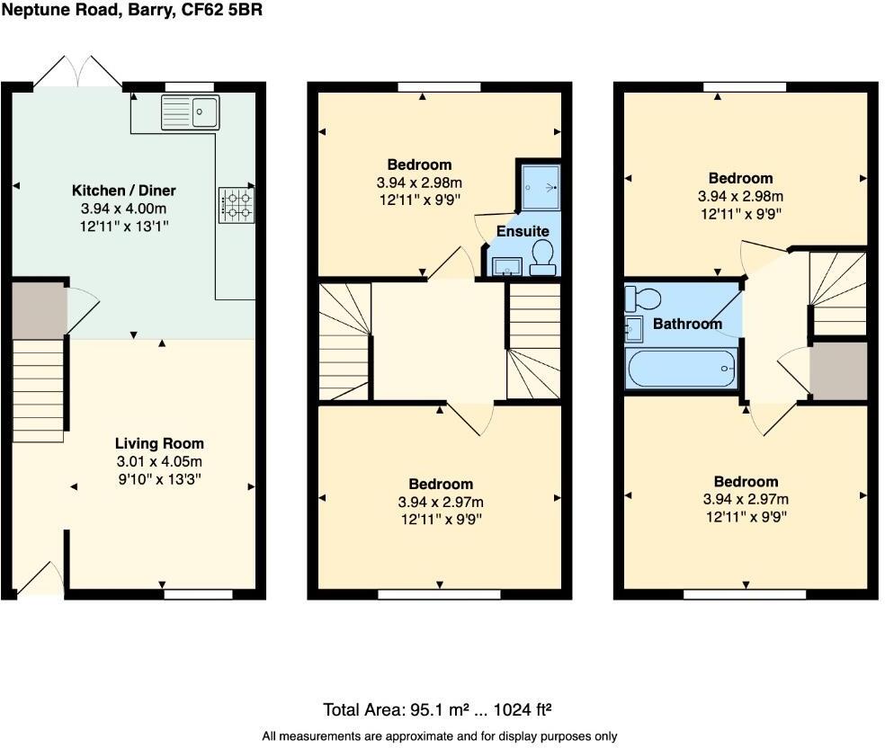 Neptune Road, Barry floorplan