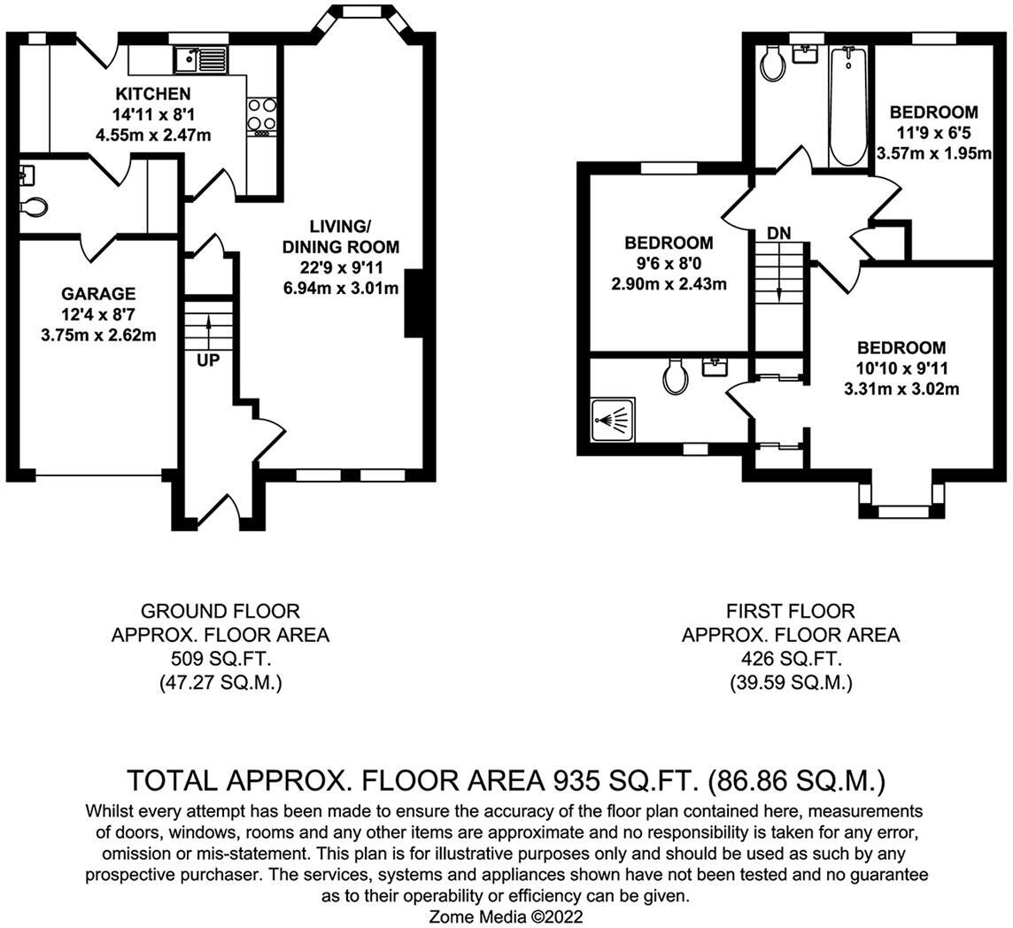 Saxon Close, Kings Hill, ME19 4SA floorplan