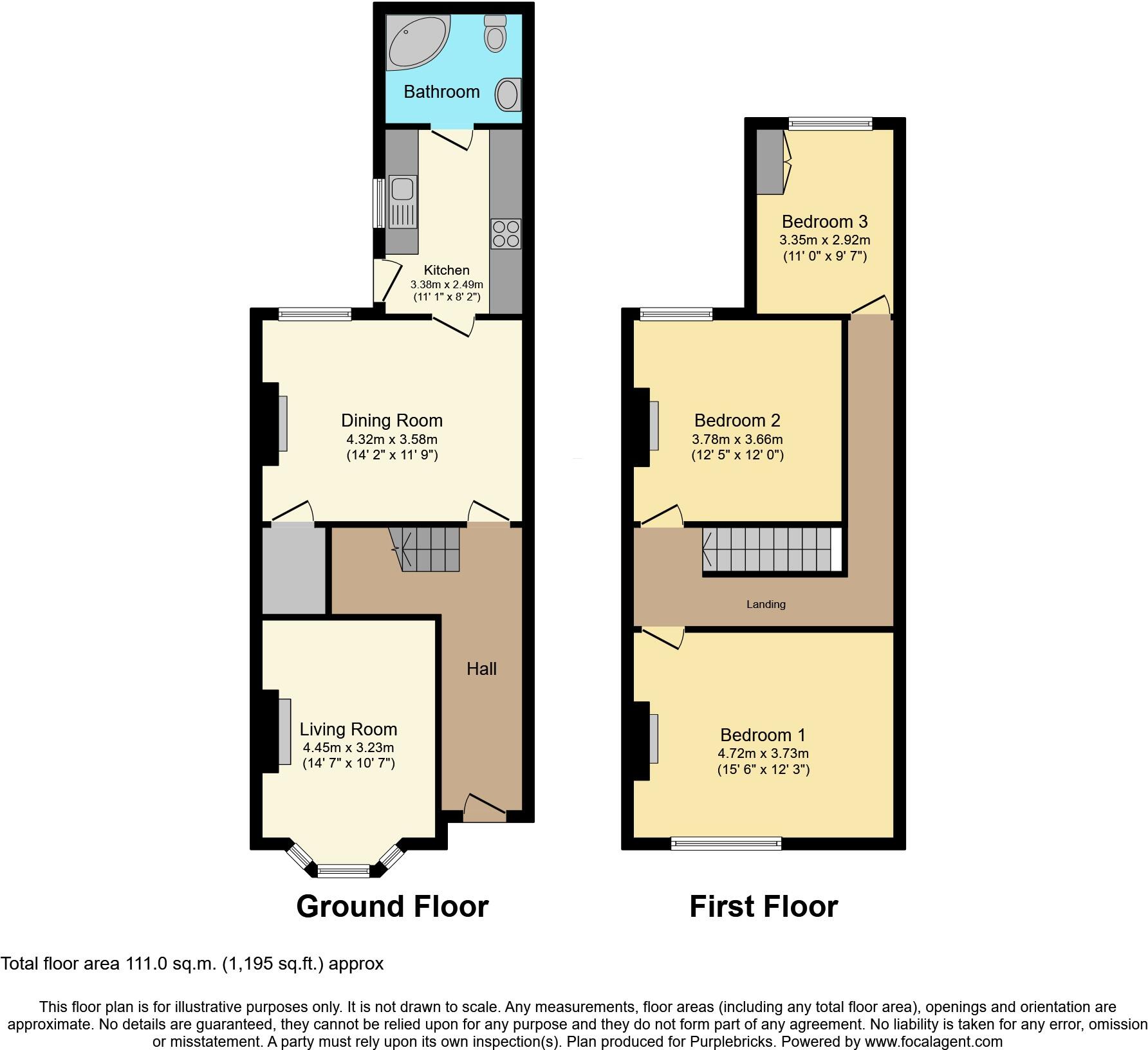Park Road, Coalville, LE67 floorplan