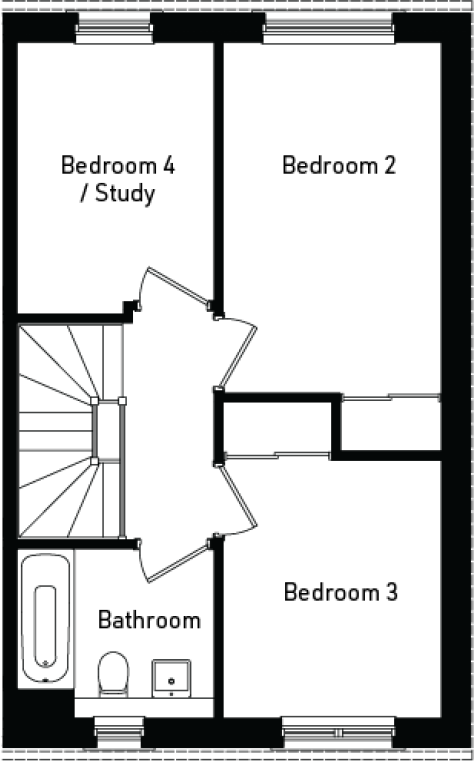 Millerhill, 
Shawfair, 
EH22 1FN floorplan