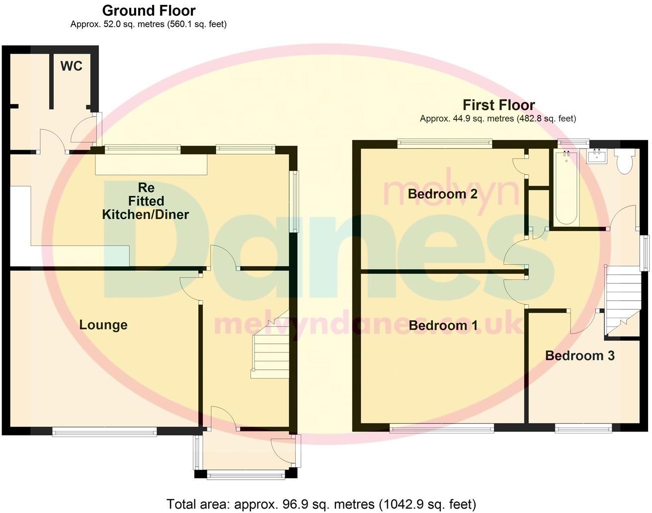 Bellevue Road, Sheldon, Birmingham floorplan