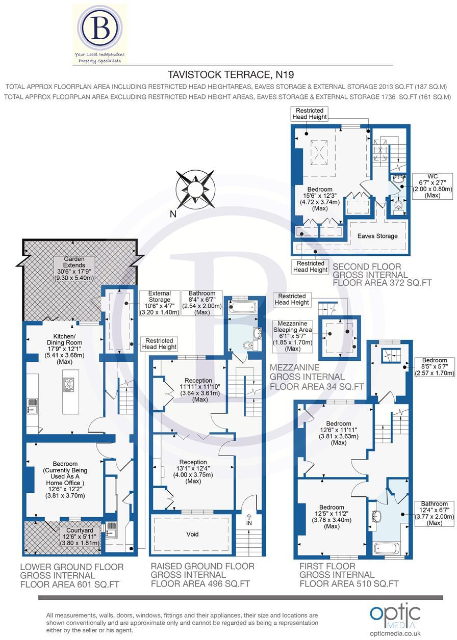 Tavistock Terrace, London floorplan