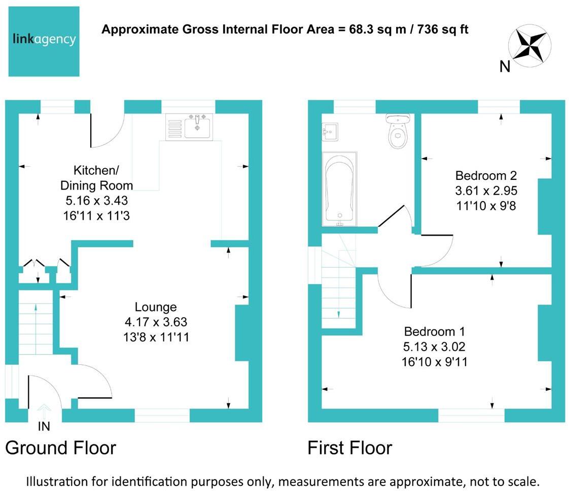 Ward Cottages, Skelton floorplan