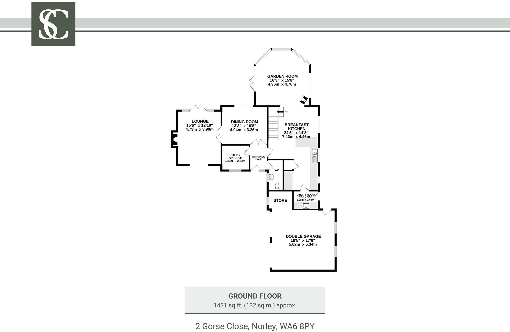 2 Gorse Close, Norley, WA6 8PY floorplan