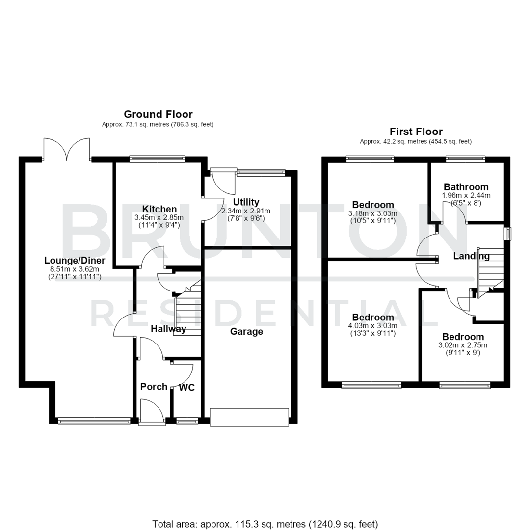 Oak Close, Hexham floorplan