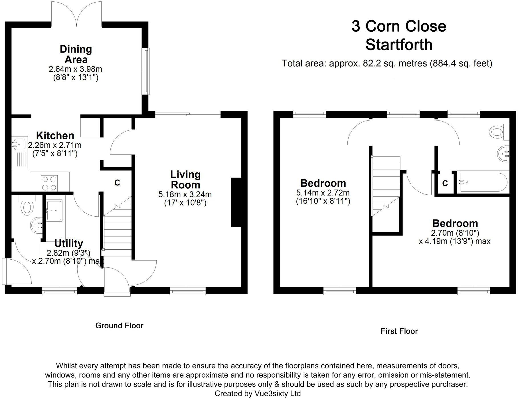 3, Corn Close, Barnard Castle, DL12 floorplan