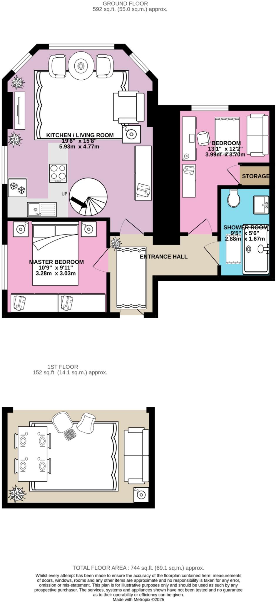 Flat A, Cliff House 8 Cliff Oaks, Fawcett Lane, Leeds, LS12 4FG floorplan
