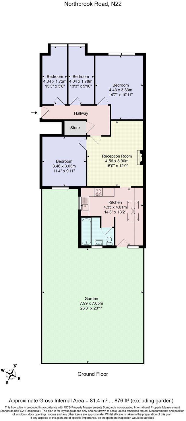 Northbrook Road, London, N22 floorplan