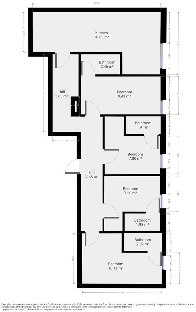 Apt 18, Brayford Court - En Suite Flat Share - 26/27 floorplan