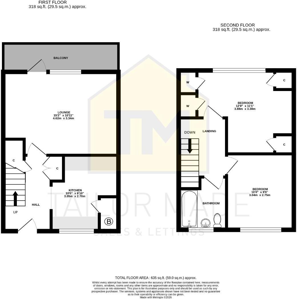 Broadmead Court, Broad Lane, Coventry - DUPLEX APARTMENT WITH NO CHAIN floorplan