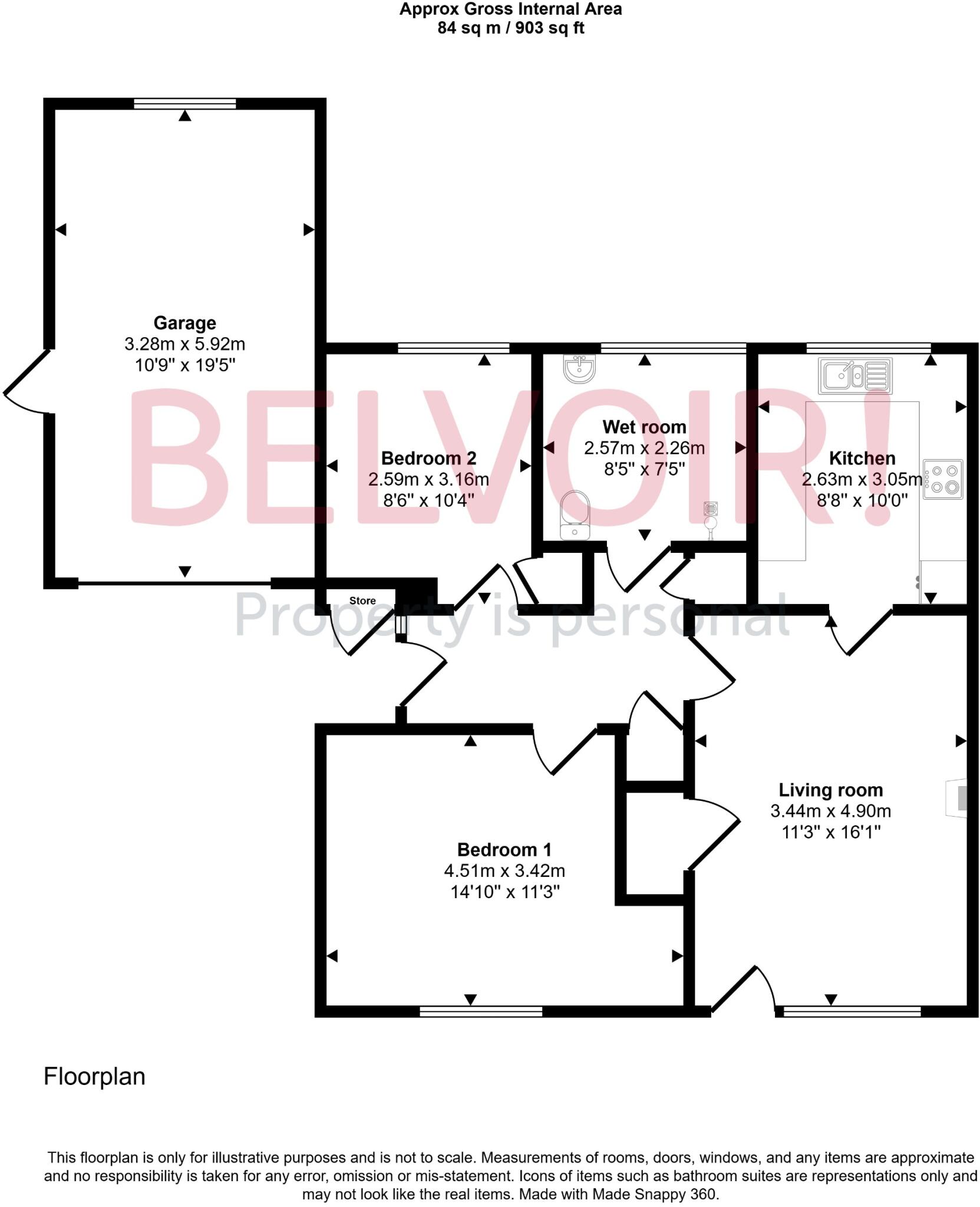 Selkirk Gardens, Cheltenham, GL52 floorplan