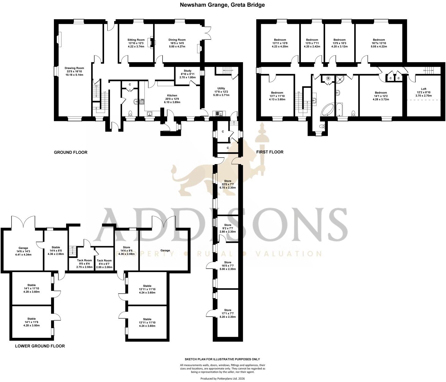 Newsham Grange, Greta Bridge, County Durham, DL12 floorplan