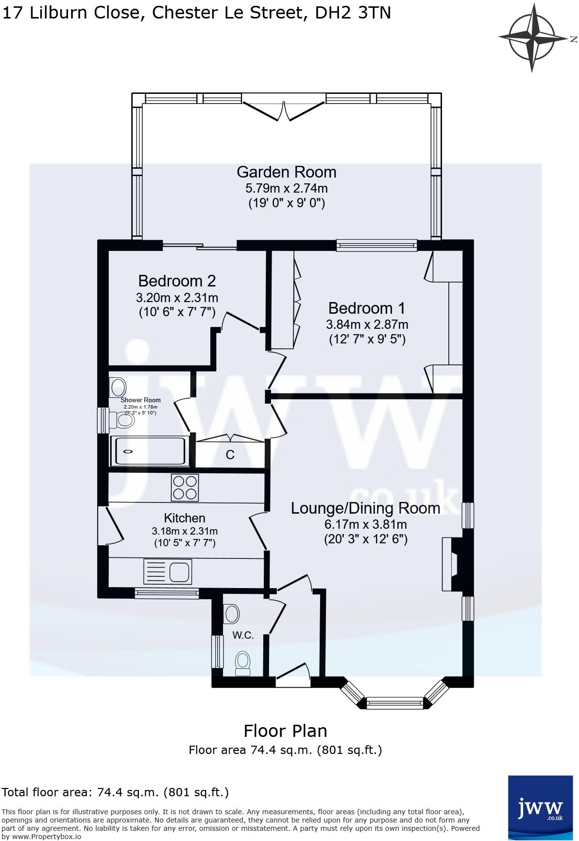 Lilburn Close, Chester Le Street, County Durham, DH2 floorplan