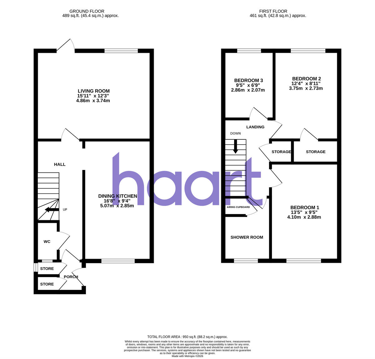 Tower Croft, Fordbridge floorplan