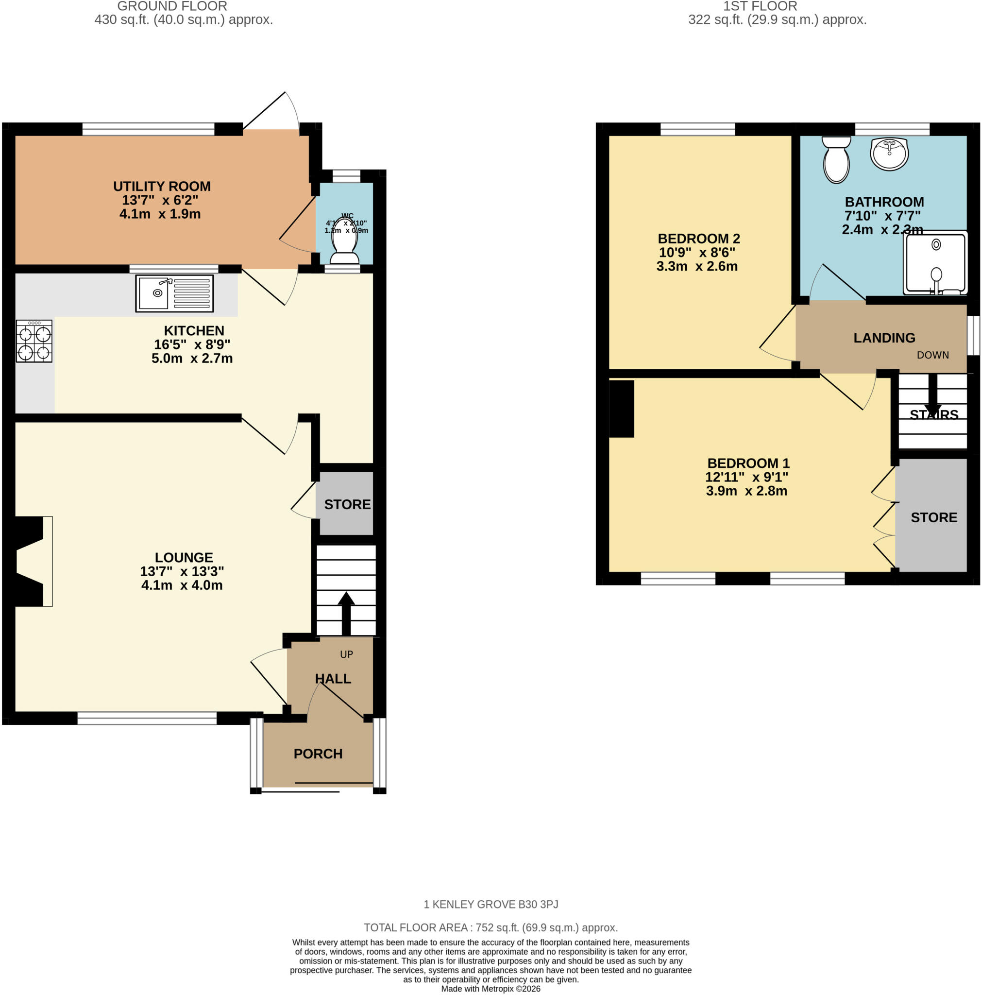 Kenley Grove, Kings Norton, Birmingham, B30 floorplan