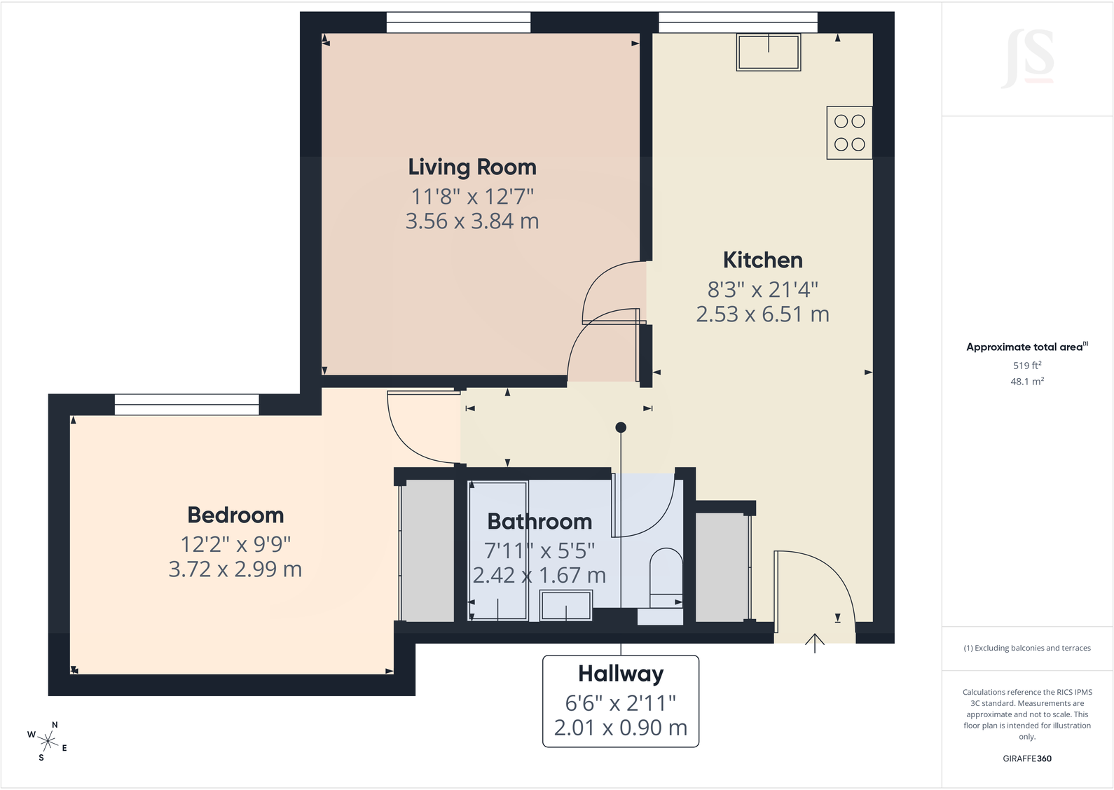 443 Brighton Road, Lancing, BN15 8LB floorplan
