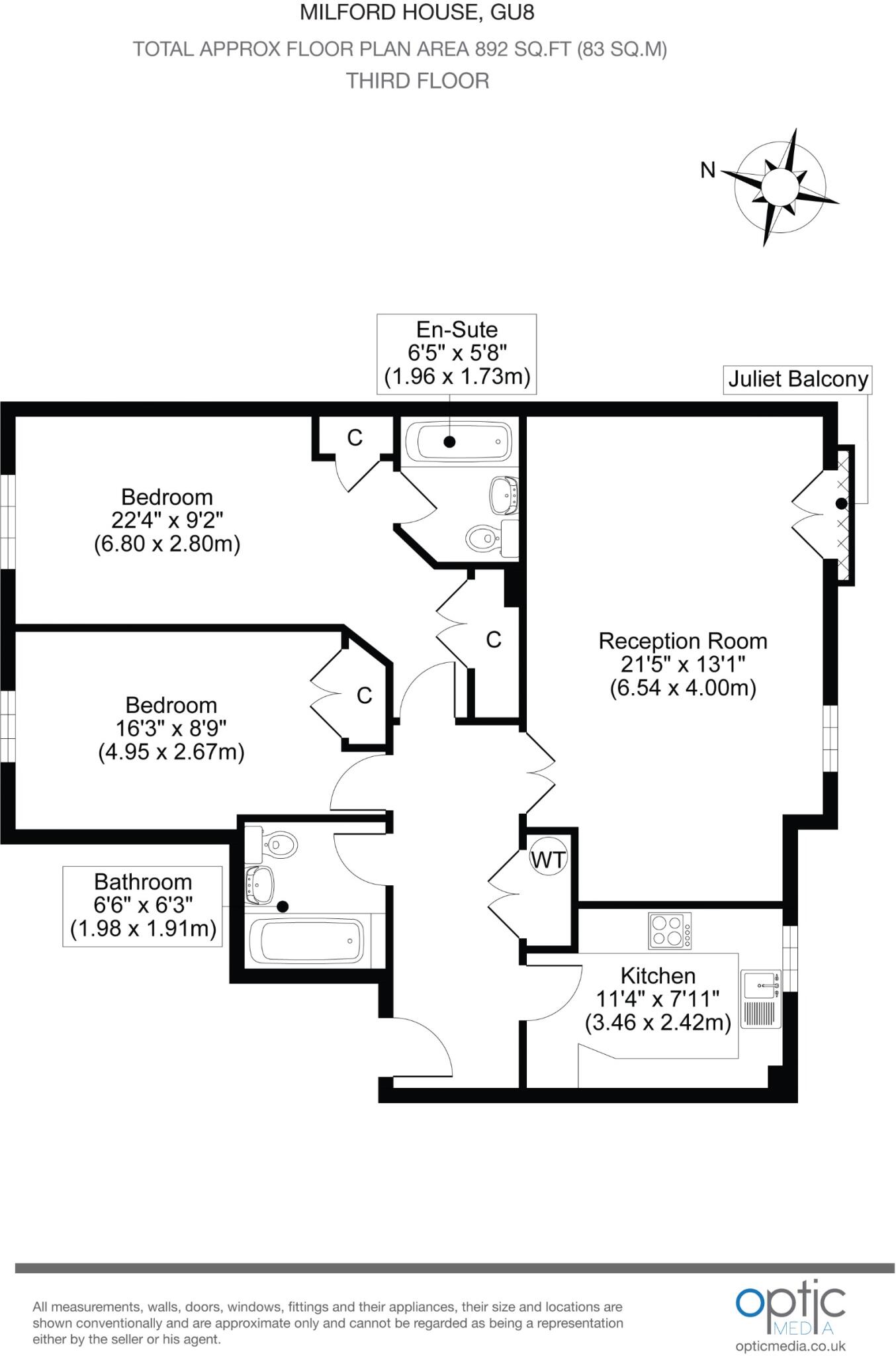 Portsmouth Rd, Milford, GU8 floorplan