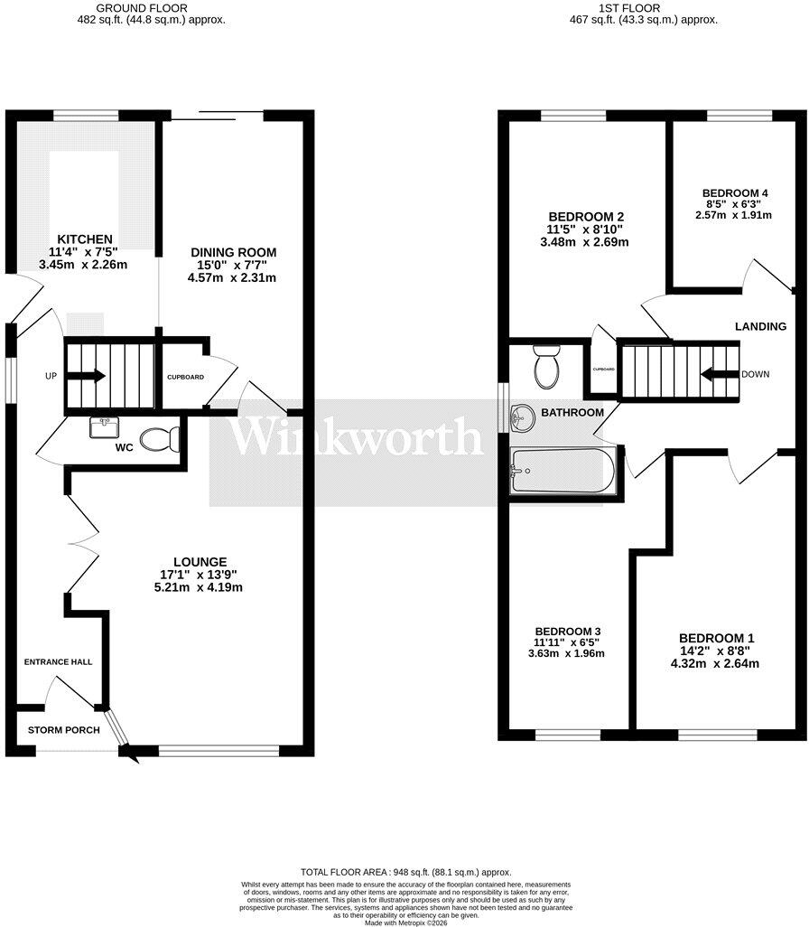 Swansgate, Old Catton, Norwich, Norfolk, NR6 floorplan