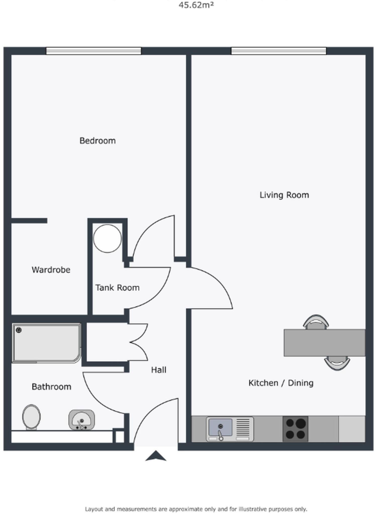 Flat 26 Gerard Court floorplan
