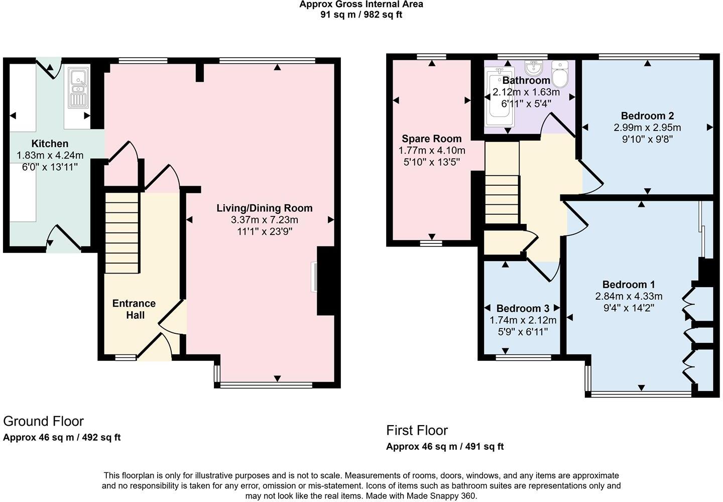 Hainworth Wood Road North, Keighley, BD21 5NF floorplan