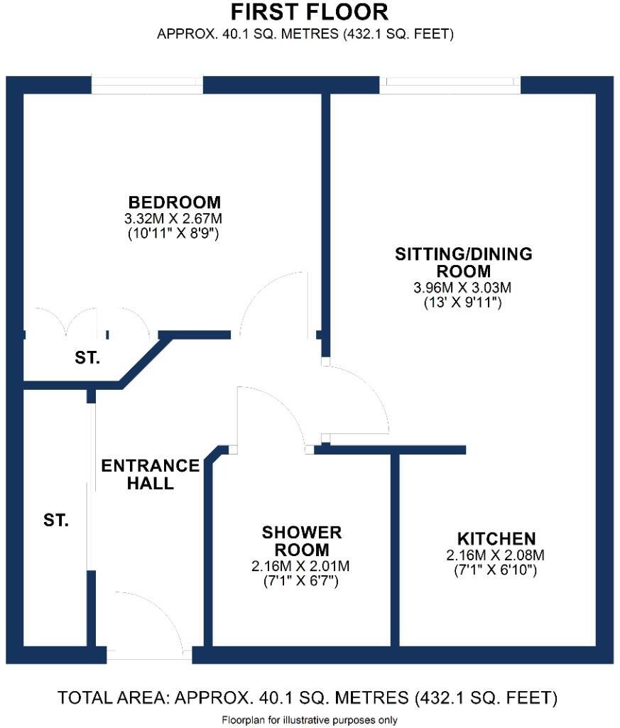 Queens Road, Hale floorplan