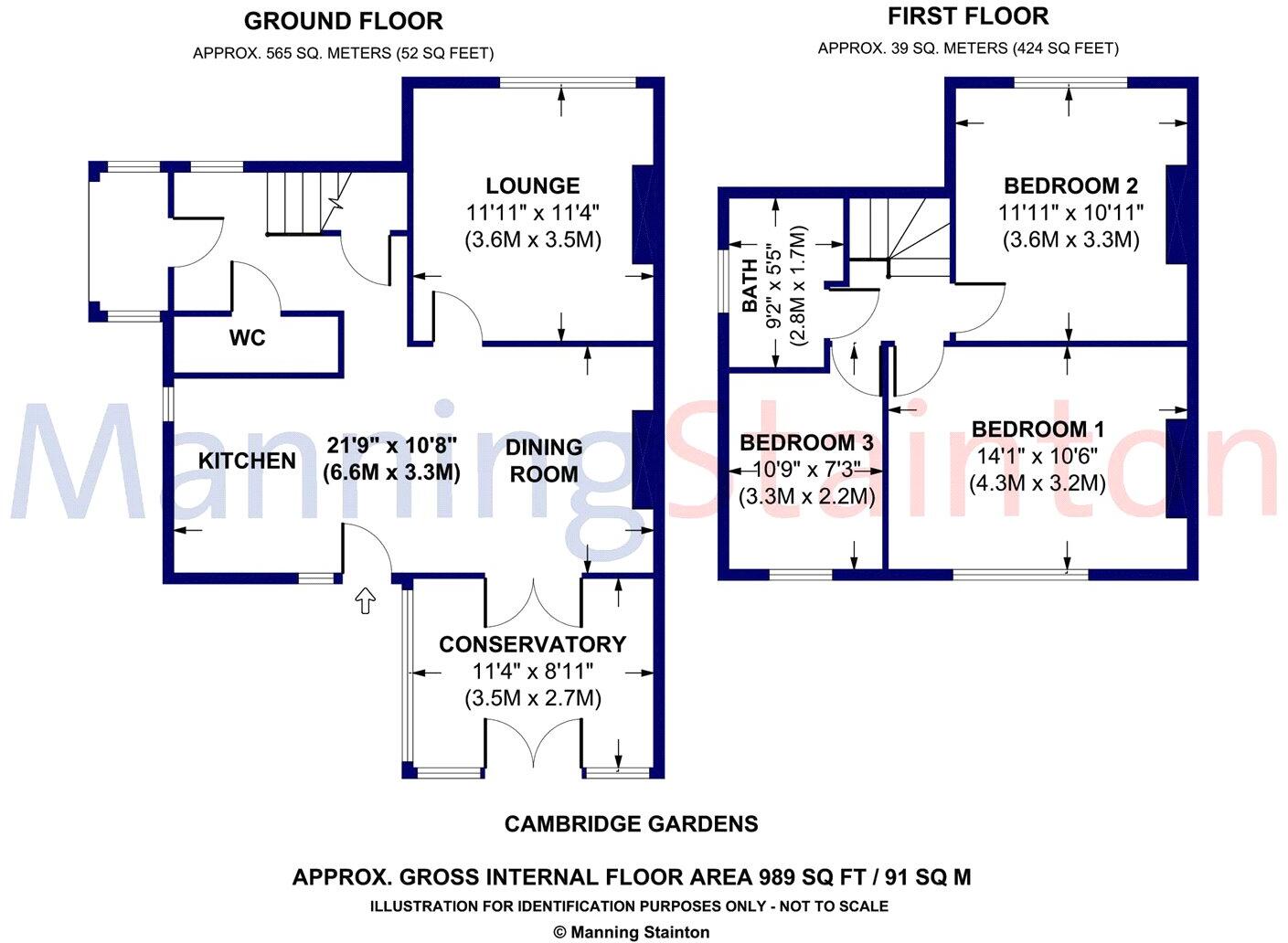 Cambridge Gardens, Leeds, West Yorkshire floorplan
