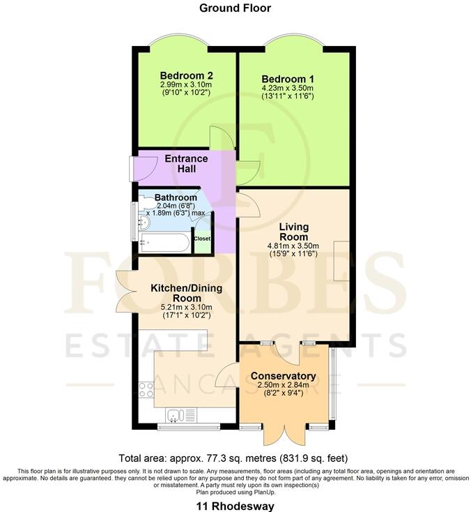 Rhodesway, Hoghton, Preston, PR5 floorplan