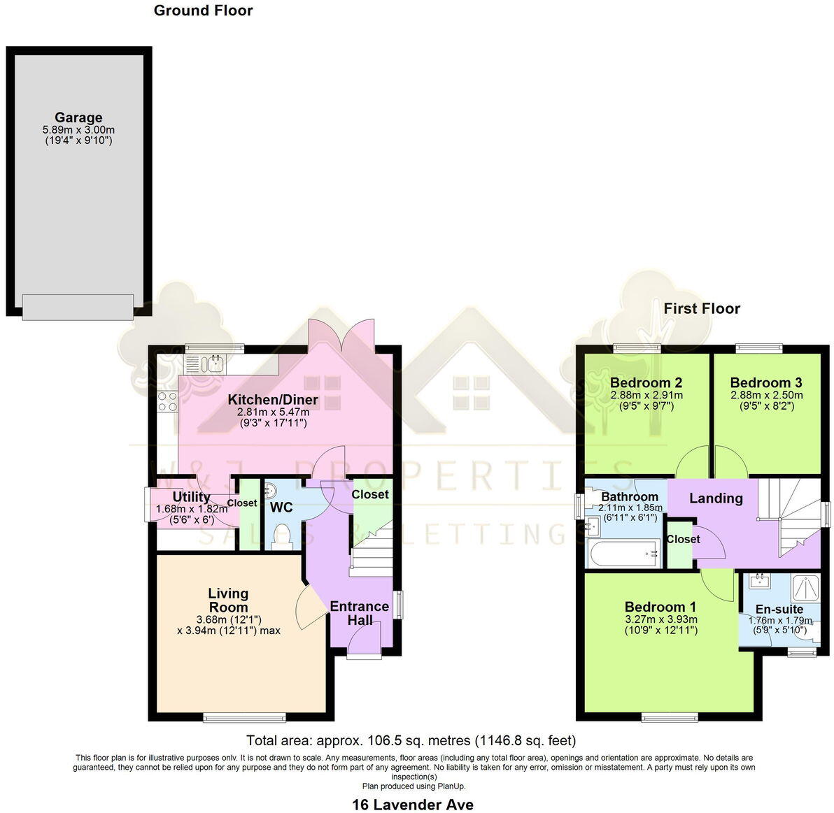 Lavender Avenue, Darwen, BB3 3GW floorplan