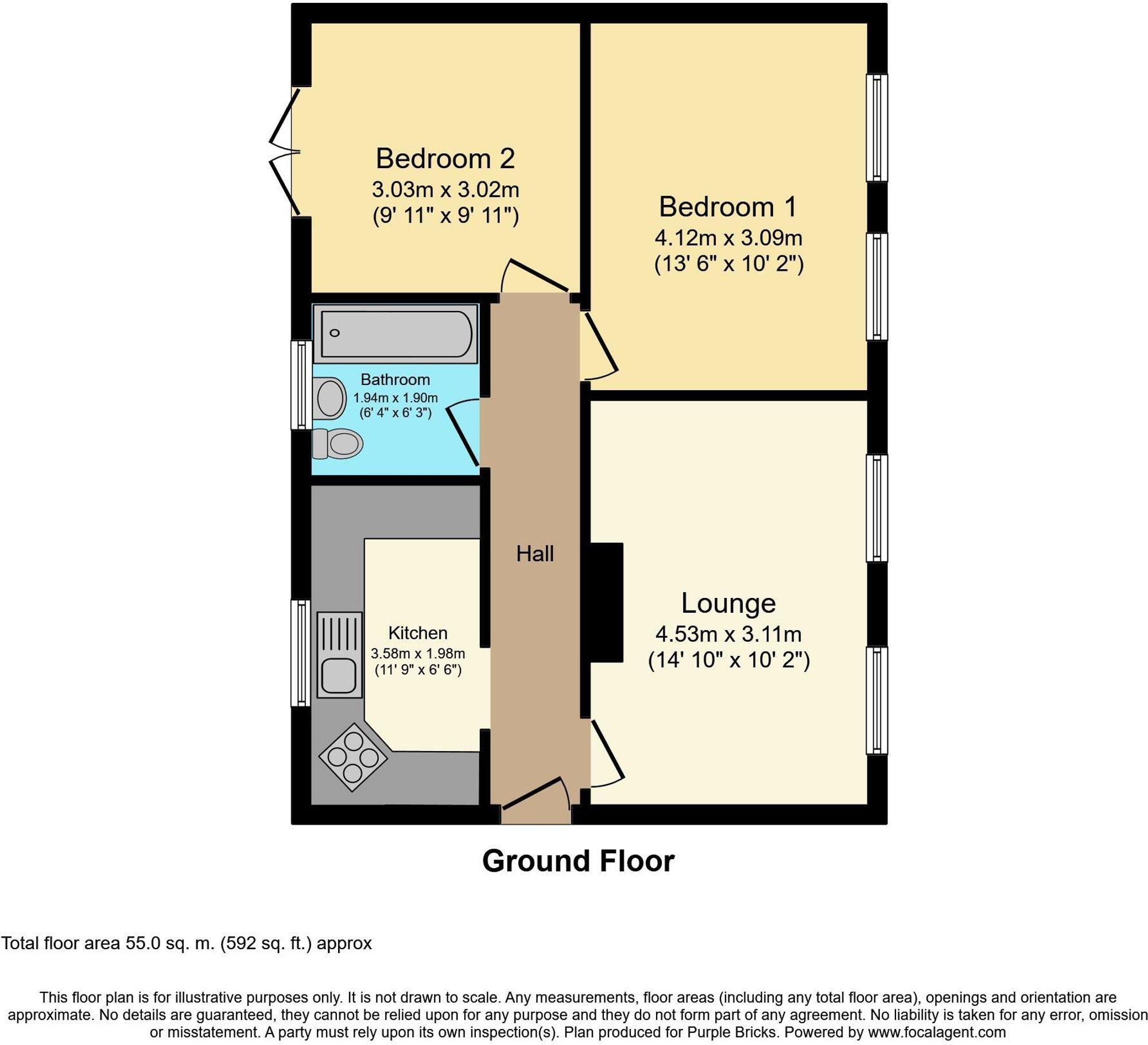 Crawley Road, Horsham, RH12 floorplan