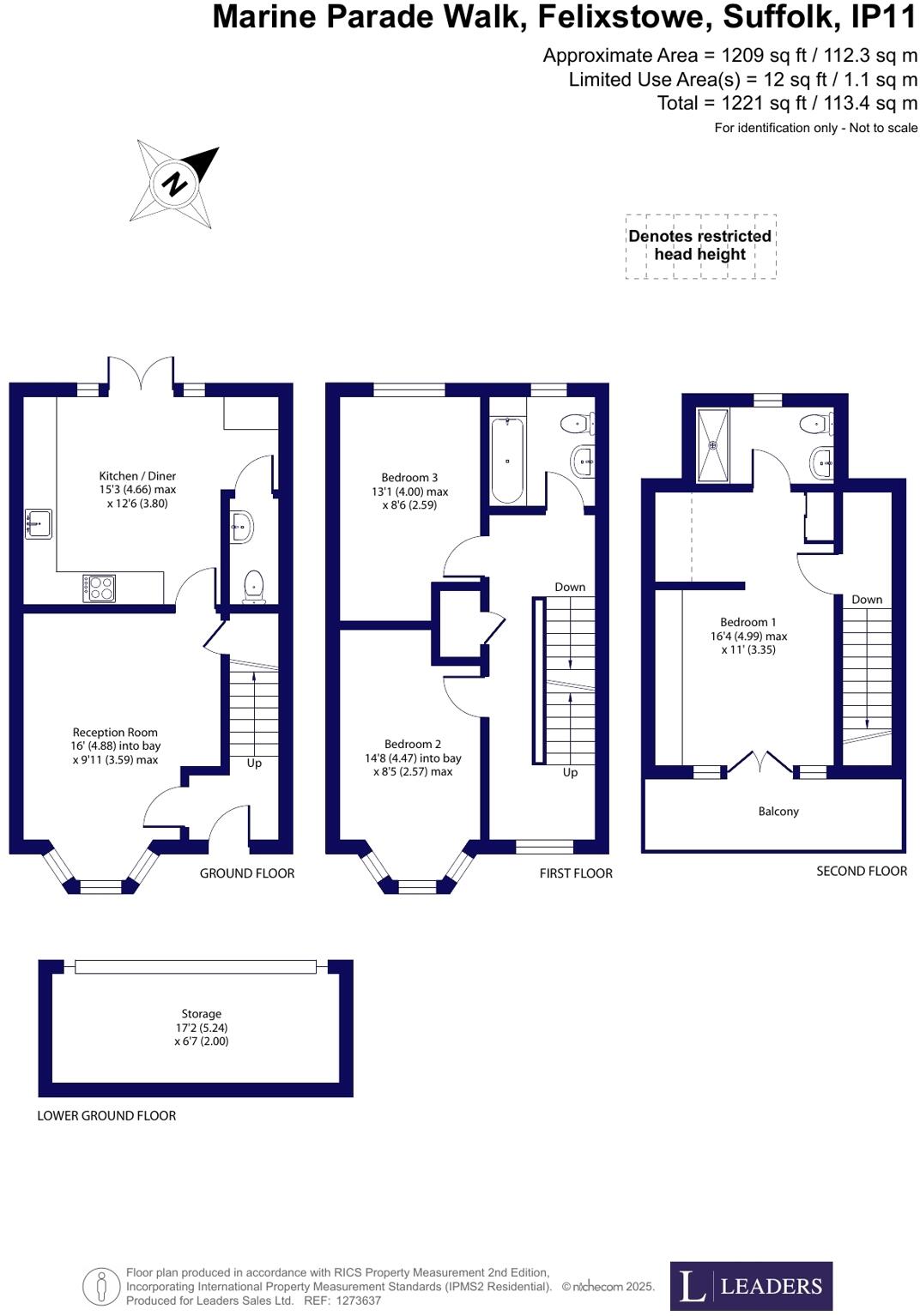 Marine Parade Walk, Felixstowe, Suffolk floorplan