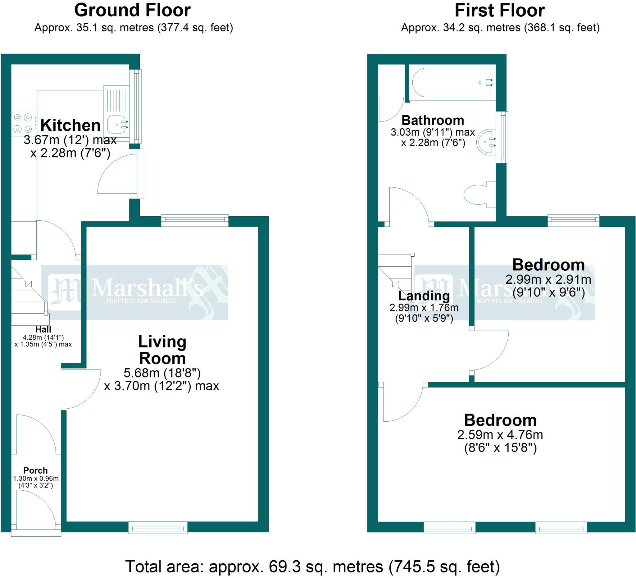 Alverne Buildings, Penzance floorplan