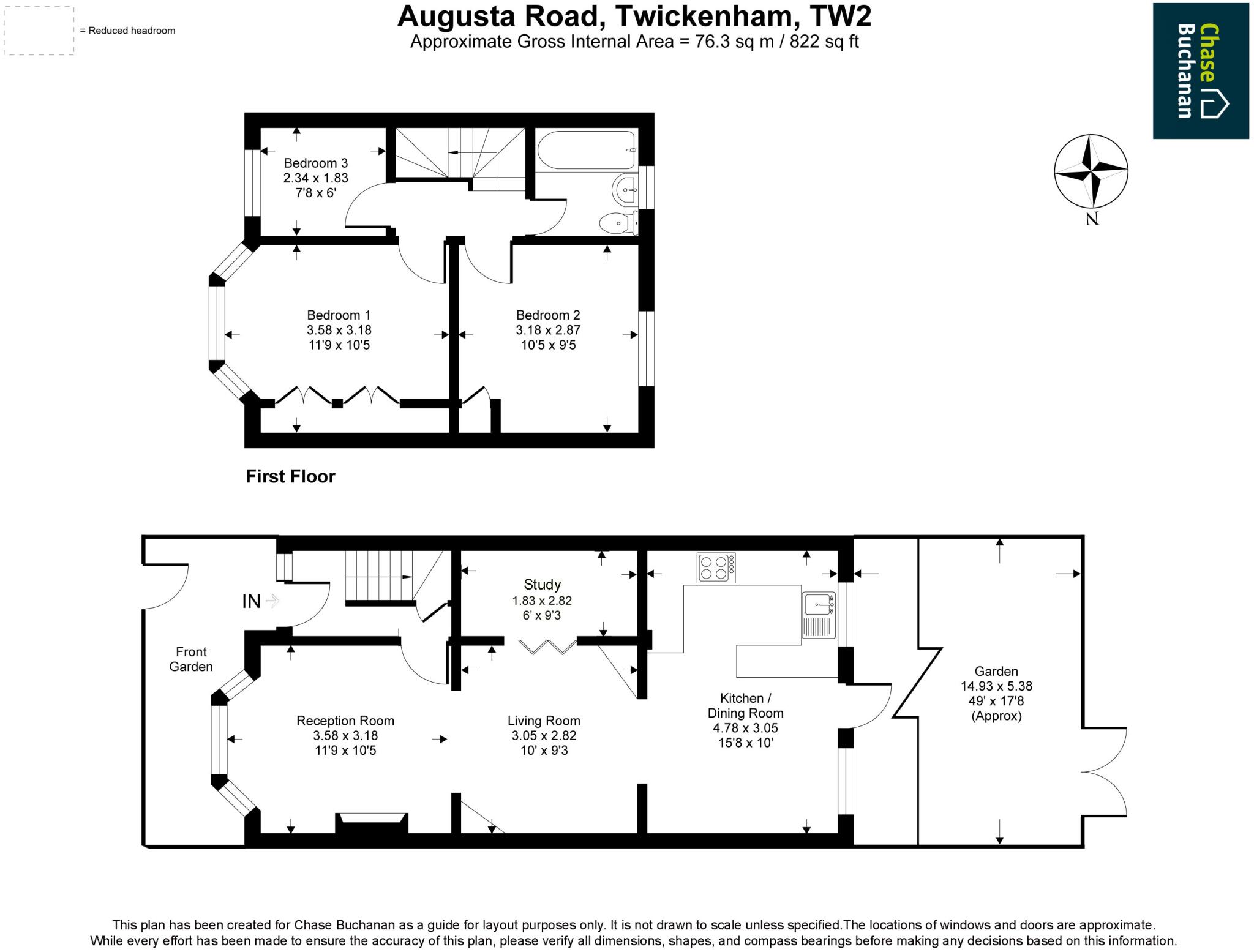Augusta Road, Twickenham floorplan