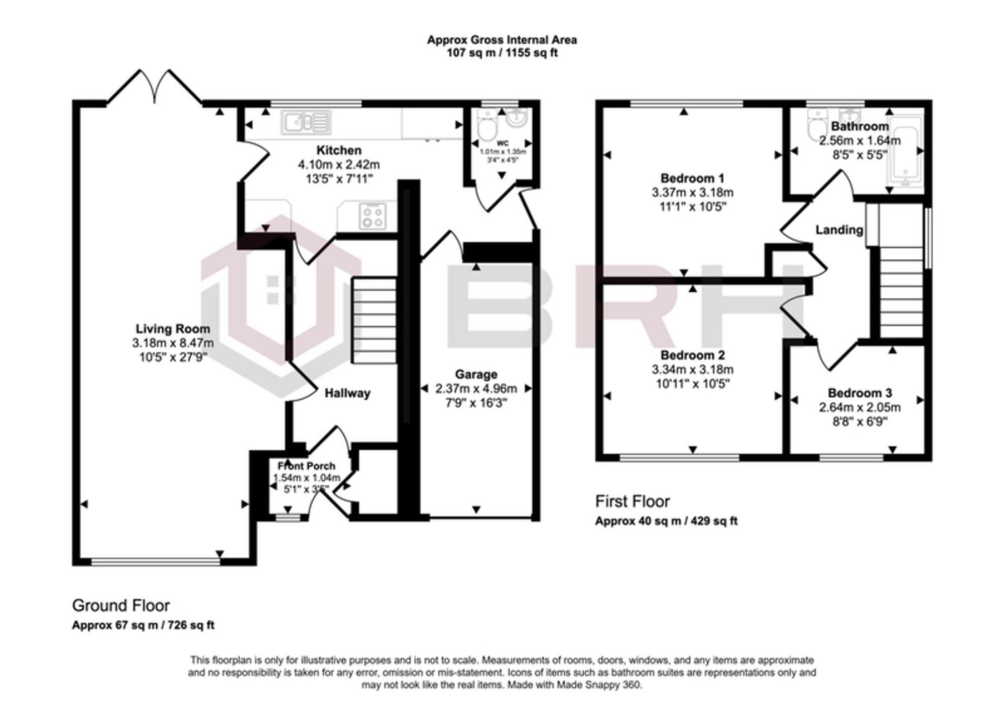 Dale Crescent, Fernwood, NG24 floorplan