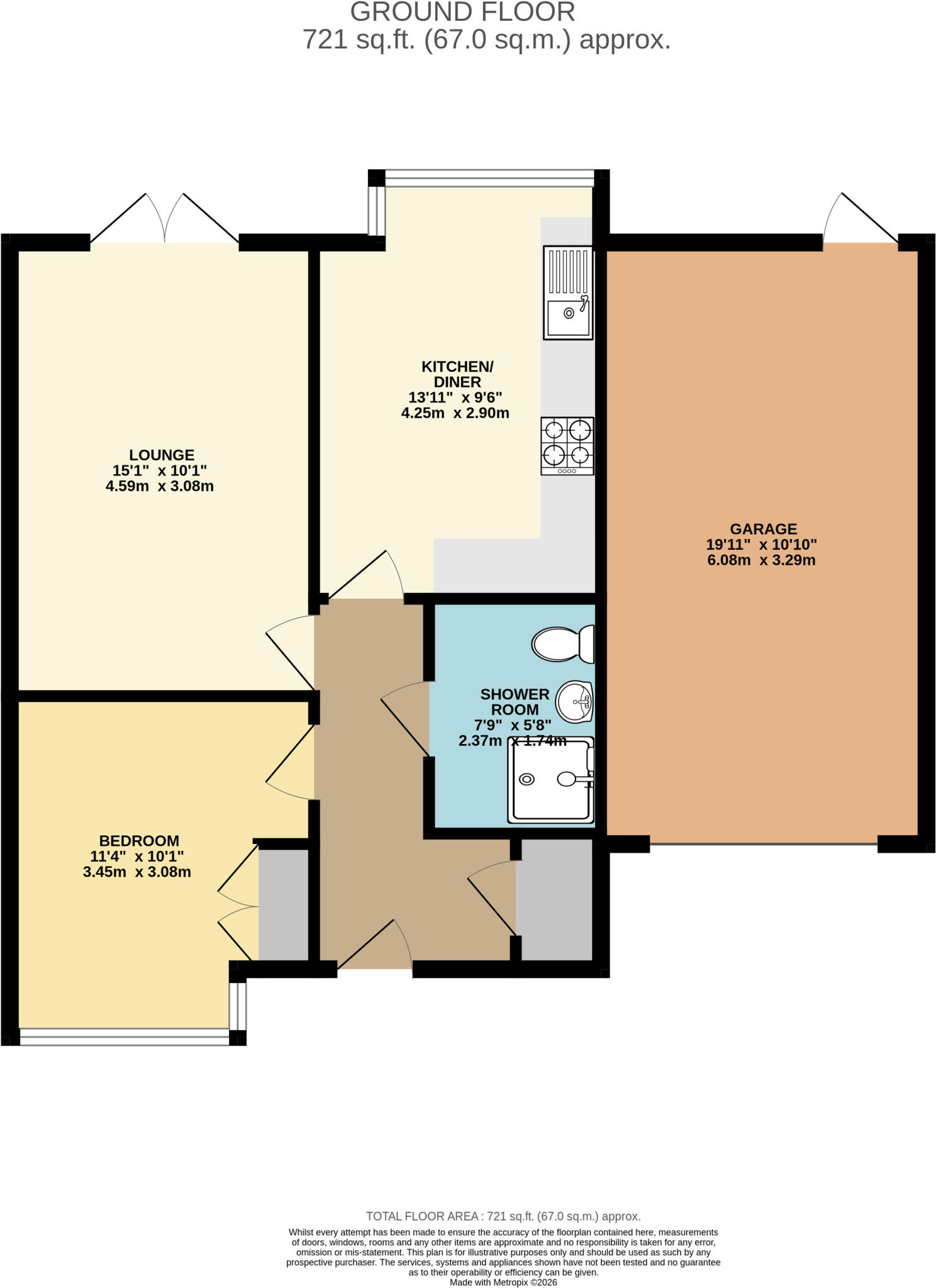 Sycamore Way, Humberston, Grimsby, DN36 floorplan