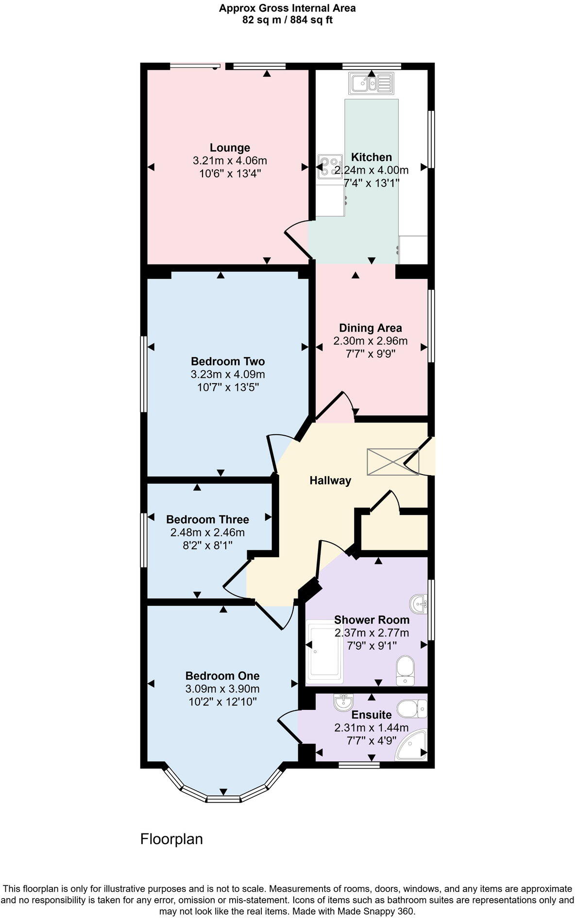 Eaton Avenue, Rhyl floorplan
