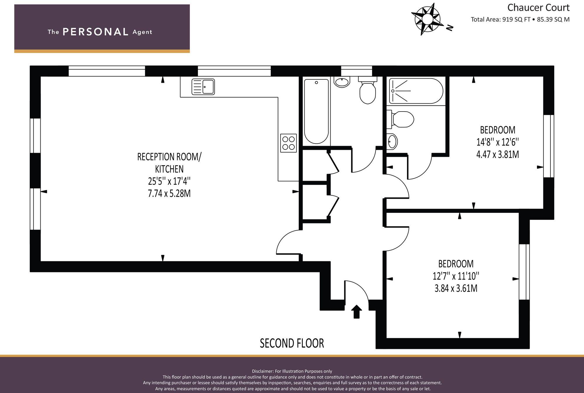 Richmond Crescent, Epsom, KT19 floorplan