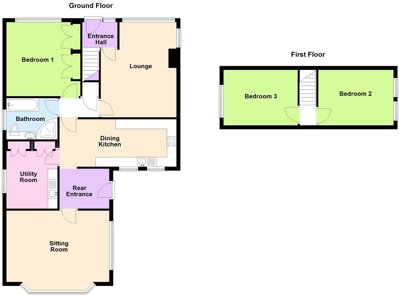 Preston Lane, Bilton, Hull floorplan