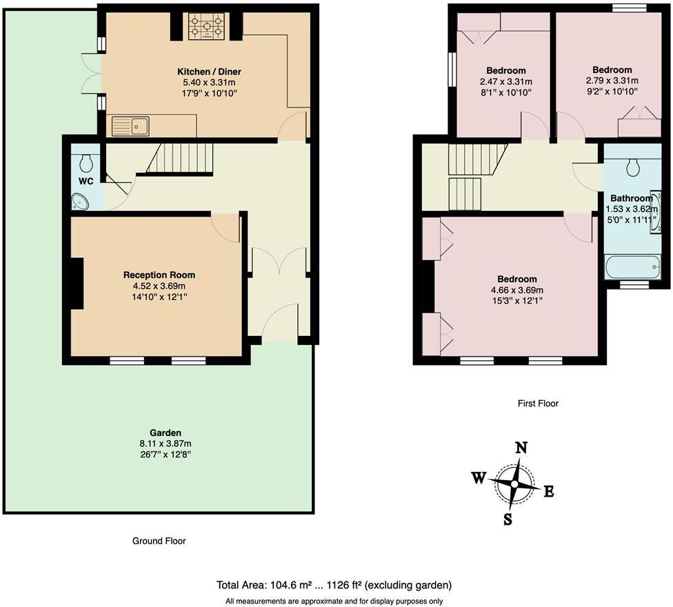 Hampden Road, Harringay Ladder floorplan